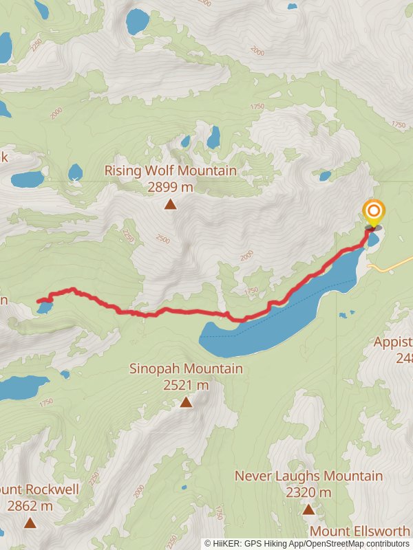 No Name Lake and Two Medicine Lake via Dawson Pass