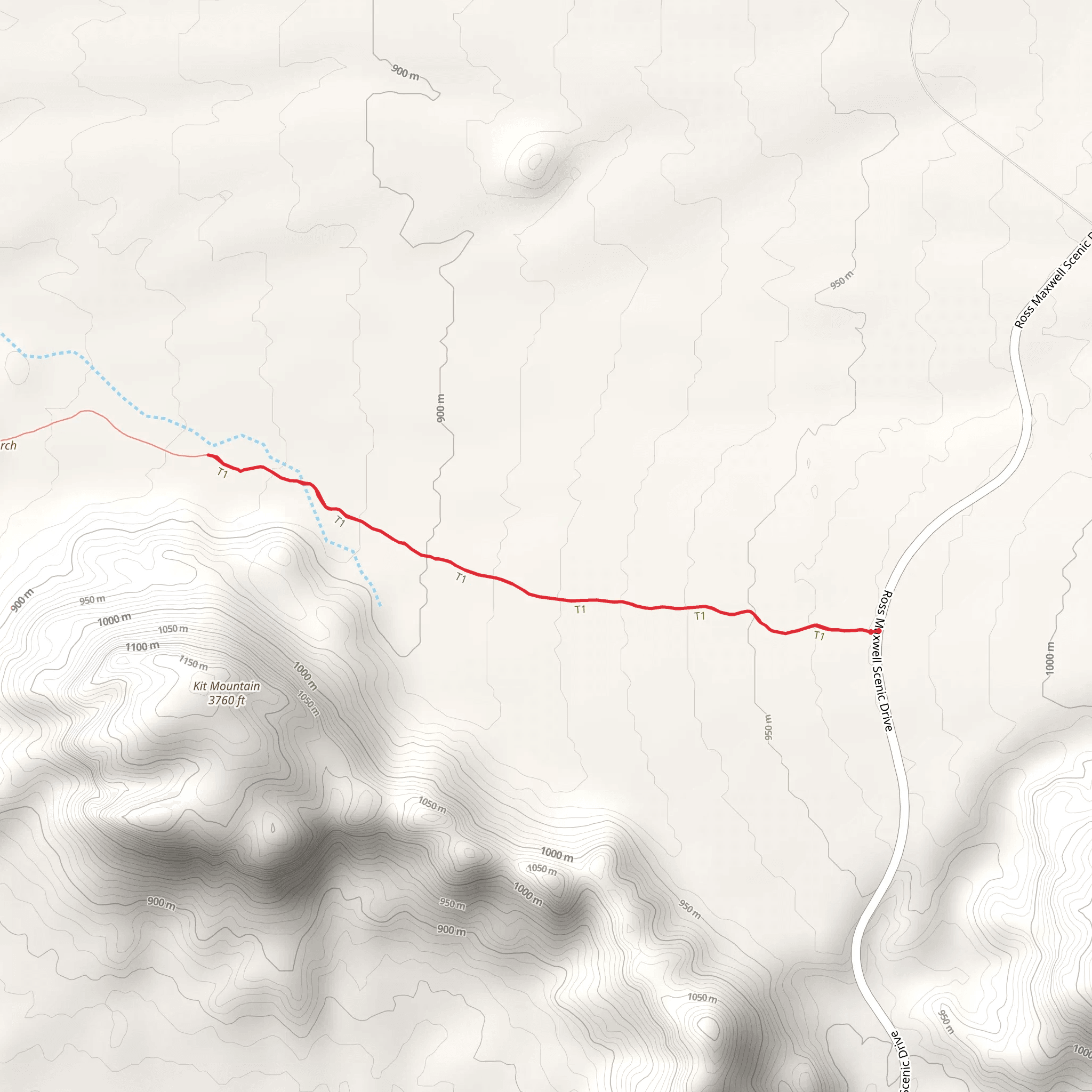 Chimneys Trail mobile static map
