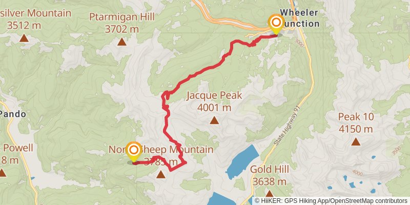 Continental Divide Trail - Colorado stage 41 Map