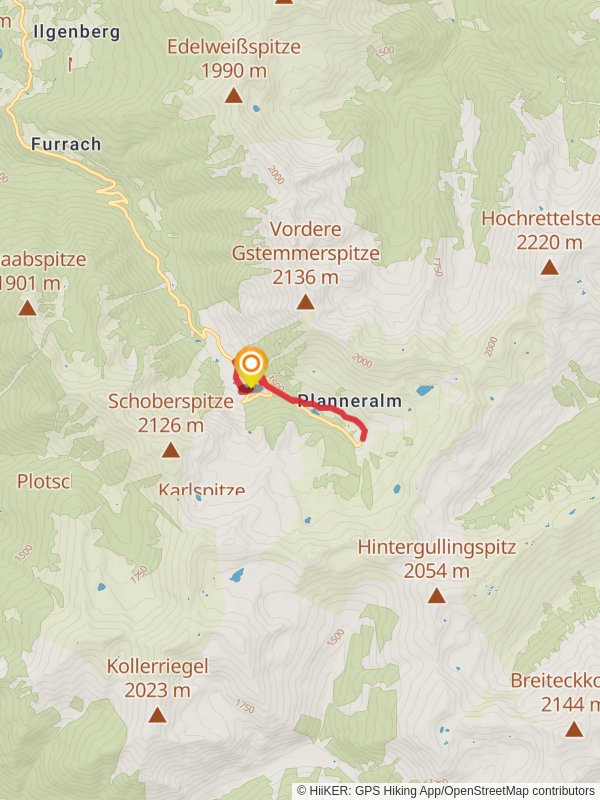 Cheeseway Planneralm mobile static map