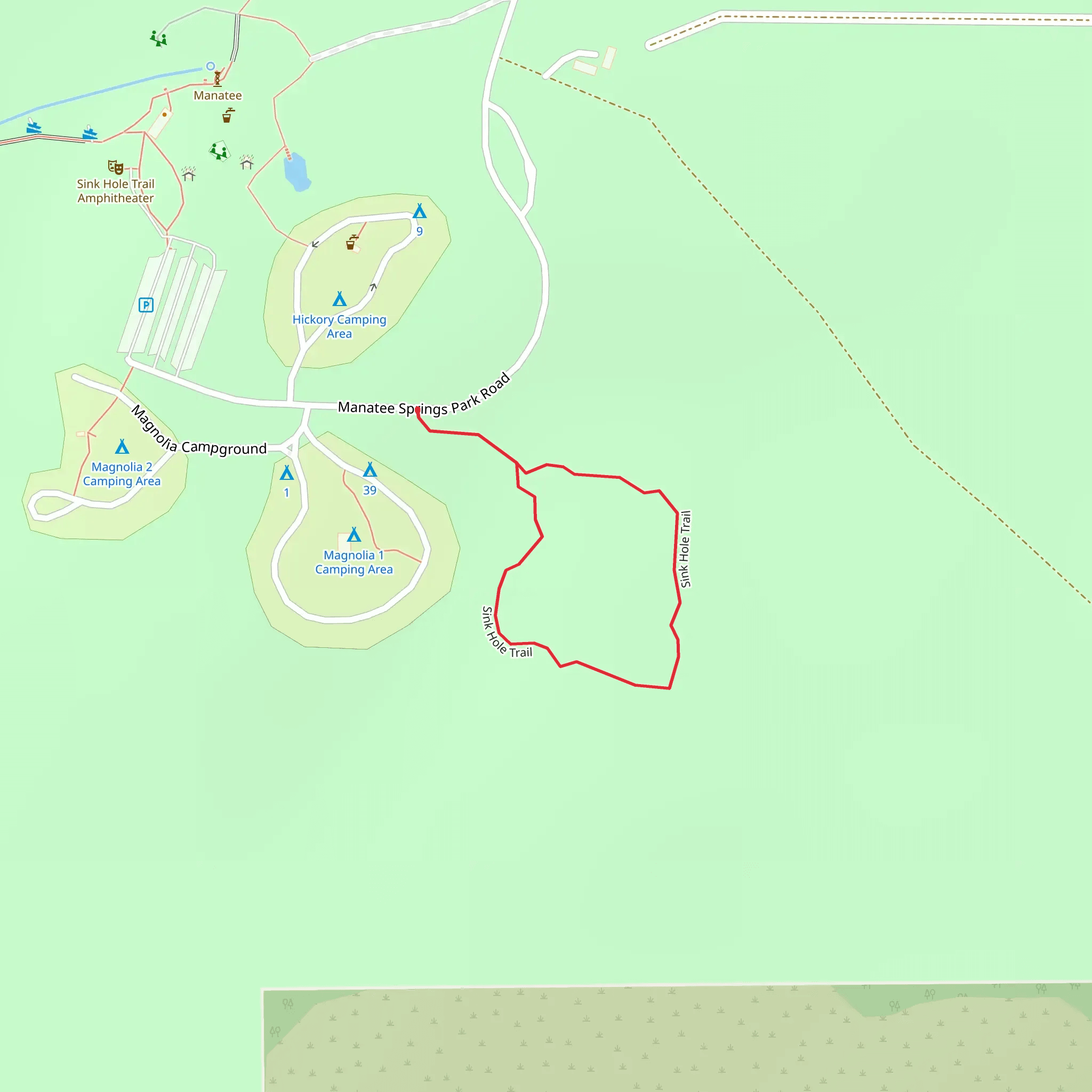 Sink Hole Loop Trail mobile static map
