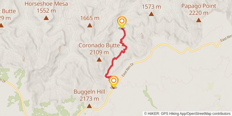 Escalante Route Trail stage 3 Map