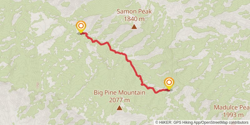 Sisquoc River Trail stage 4 Map