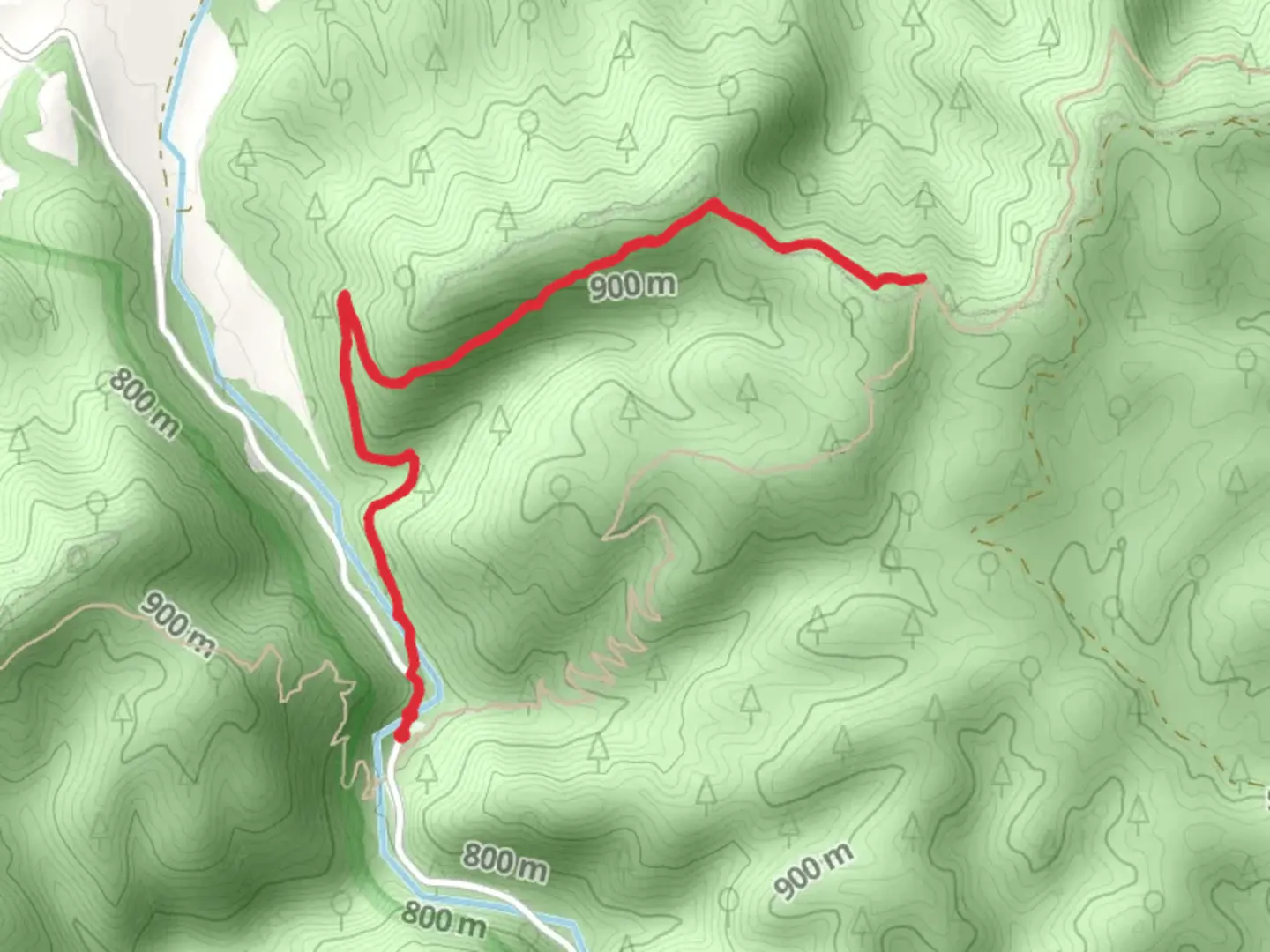 An image depicting the trail Trail Boss Trail and its surrounding area.