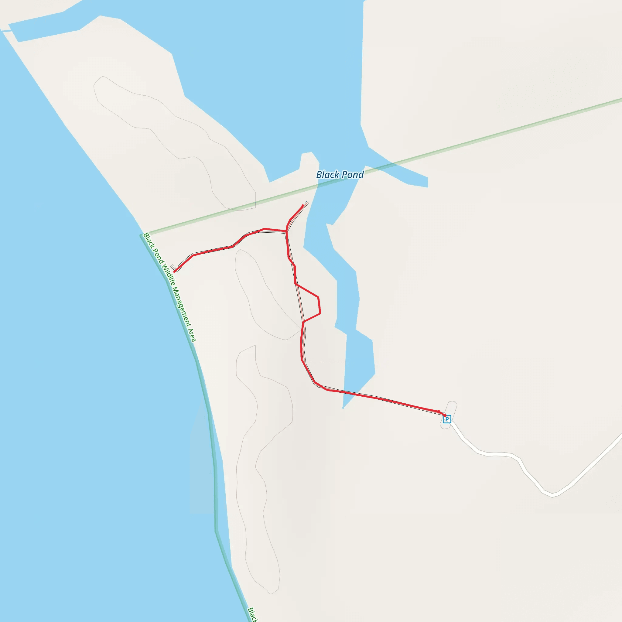 Black Pond Trail mobile static map