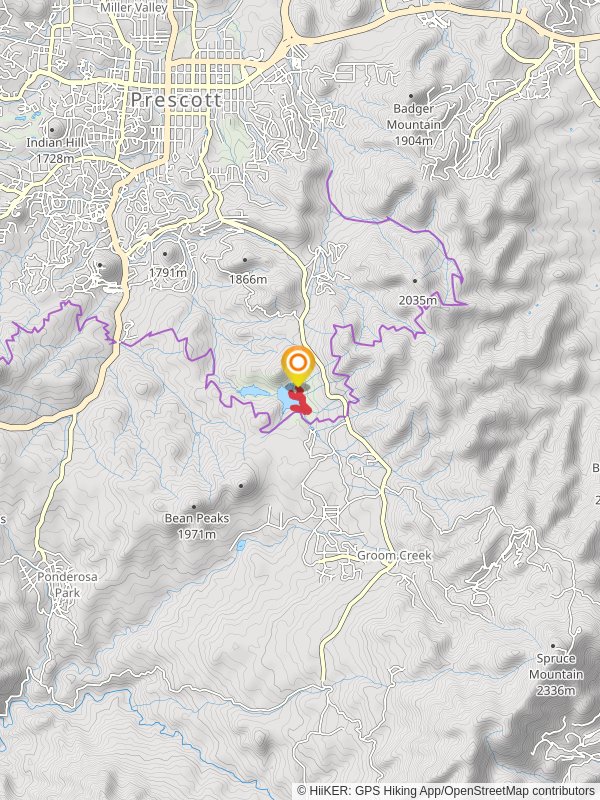 Upper Goldwater Lake and Banning Creek