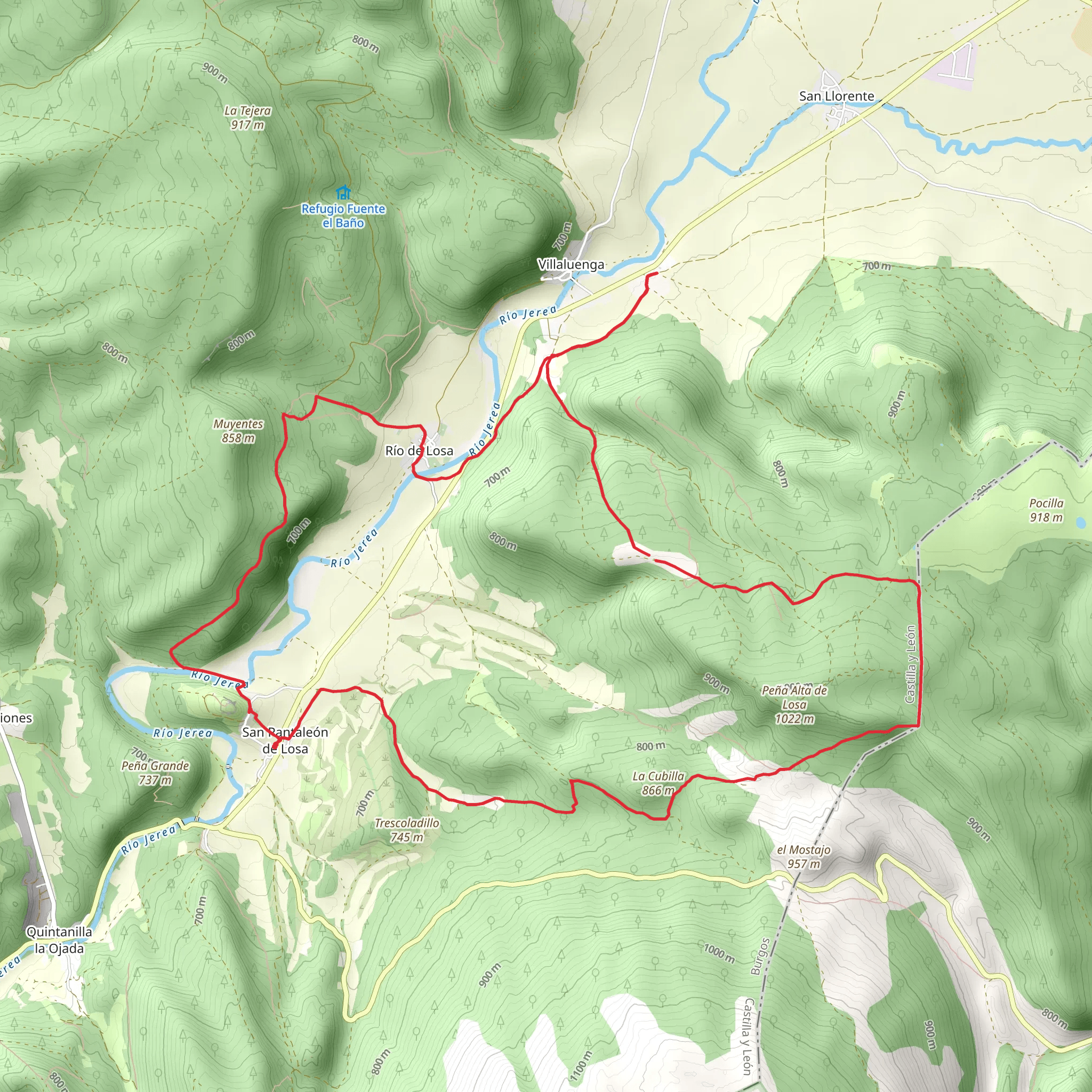 Losa Valley Trail PR BU 62 mobile static map
