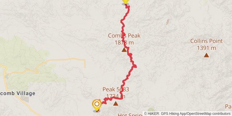 Pacific Crest Trail - California stage 12 Map