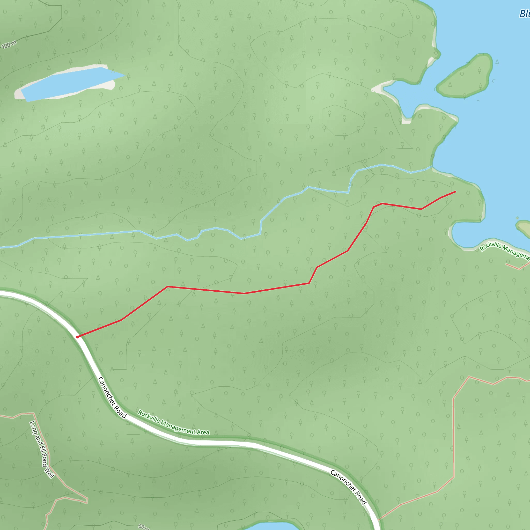 Blue Pond mobile static map