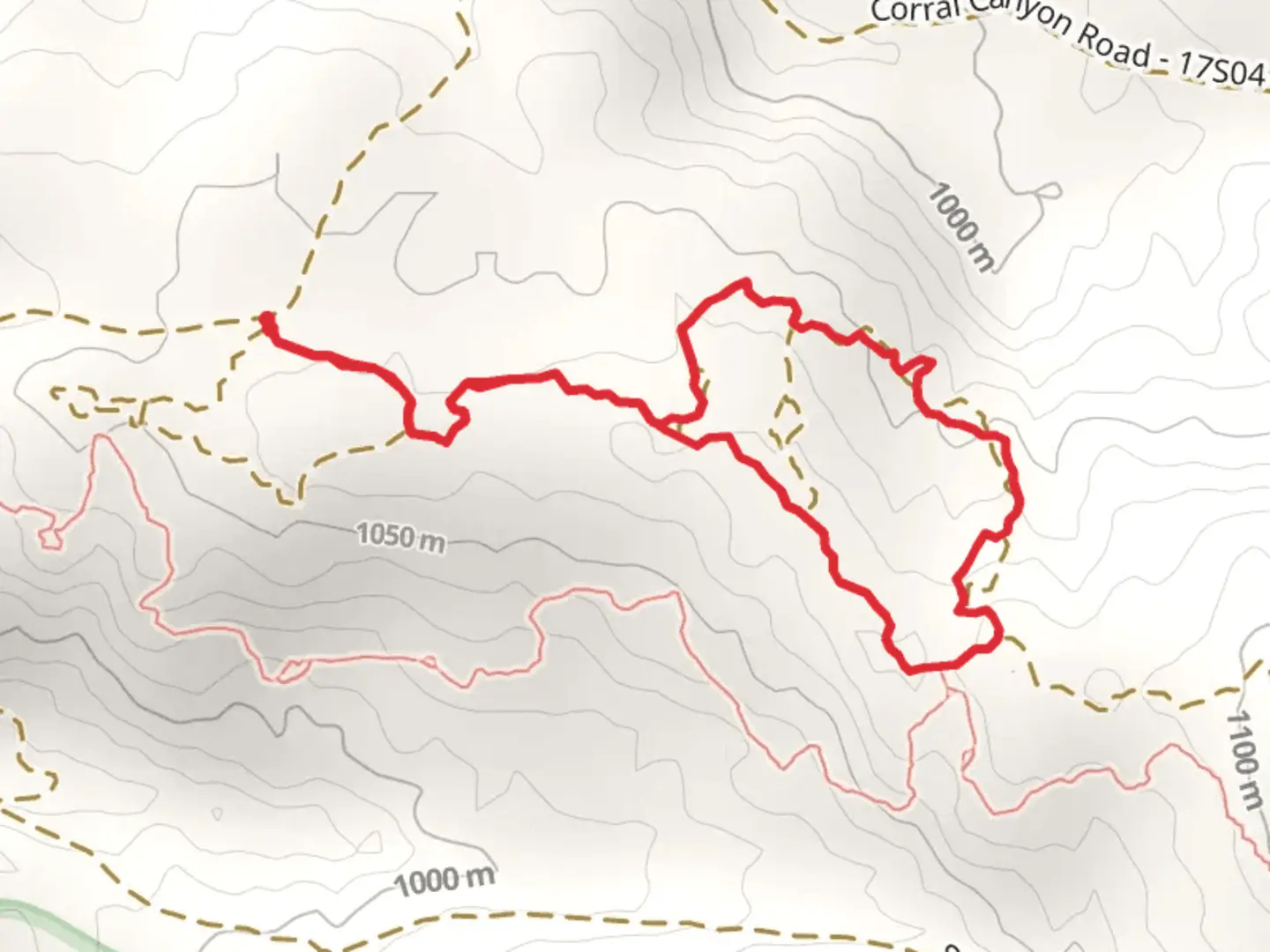 An image depicting the trail Gunslinger Loop C Trail via Gunslinger Trail and its surrounding area.