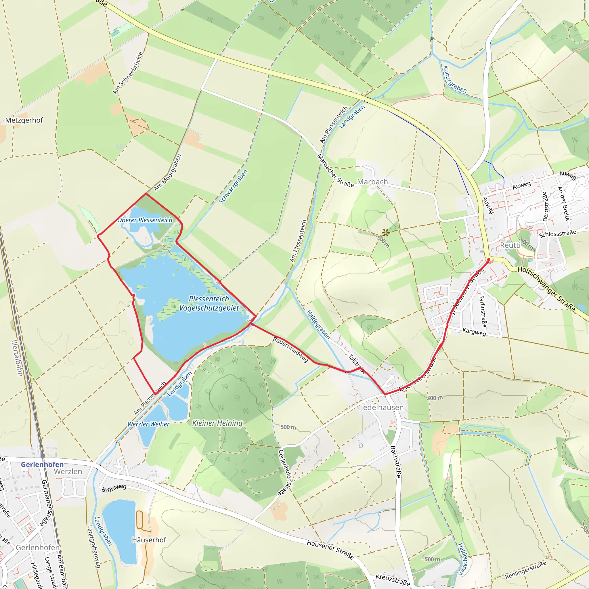Bauernriedweg Loop mobile static map