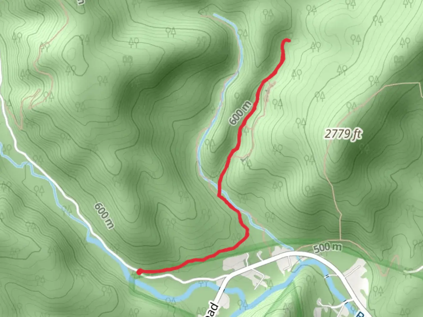 An image depicting the trail Hidden Rocks Trail and its surrounding area.