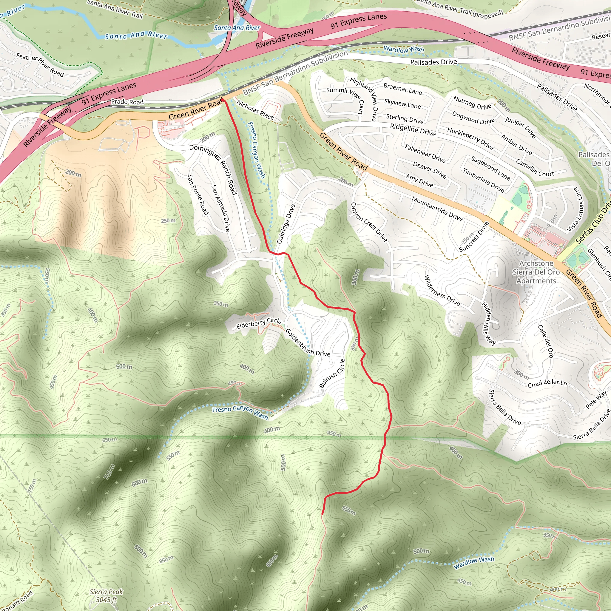 Green River Road Walk - South mobile static map
