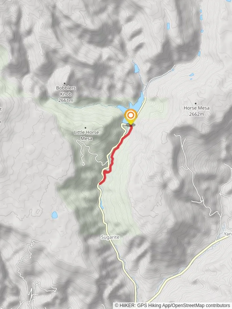 An image depicting the trail Chicorica Creek via Lake to Lake Trail and its surrounding area.