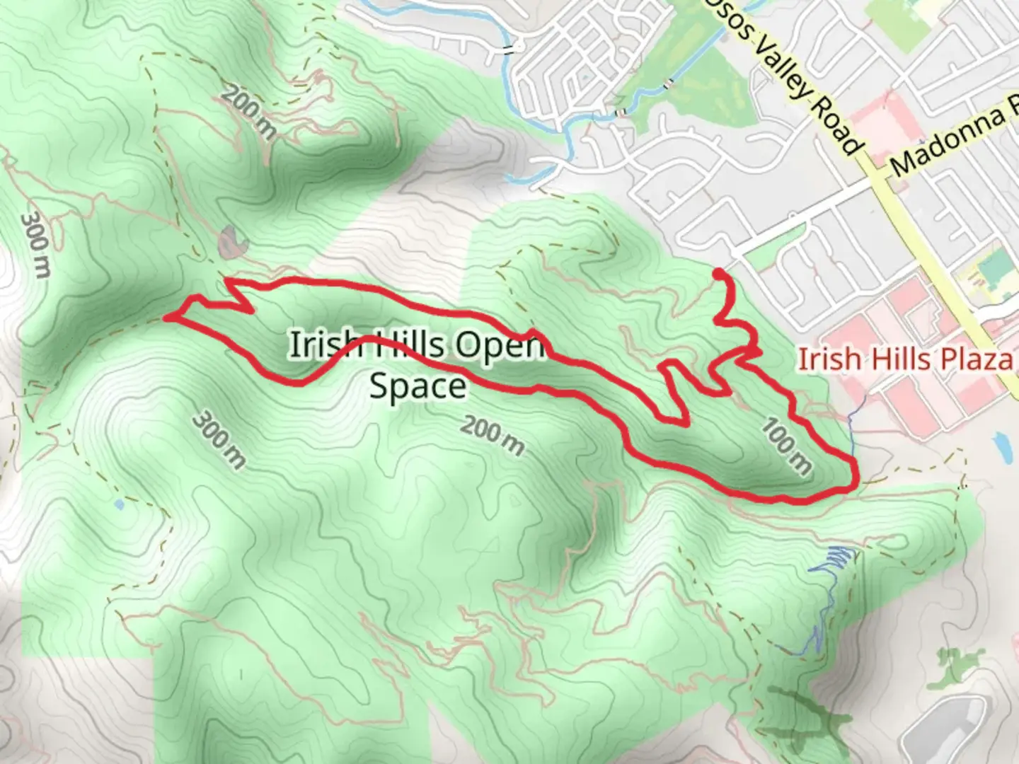 An image depicting the trail Froom Connector, Poppy and King Loop Trail and its surrounding area.