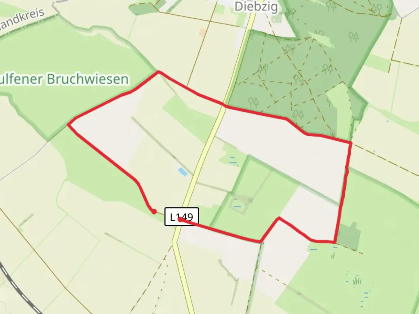 An image depicting the trail Wulfener Loop and its surrounding area.