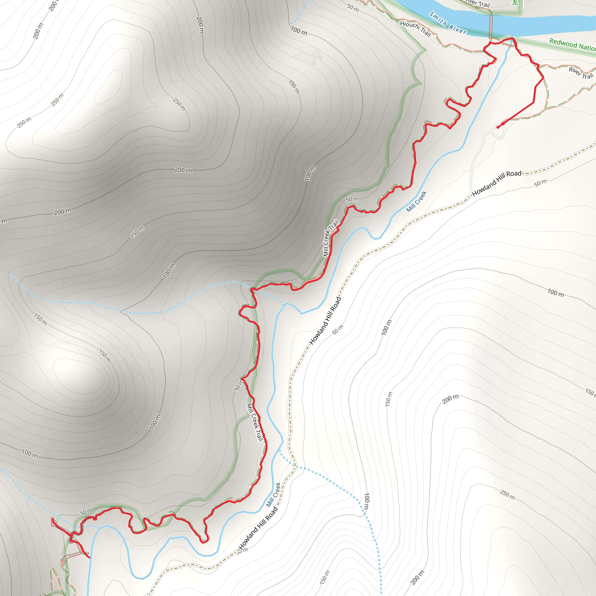 Mill Creek Trail mobile static map