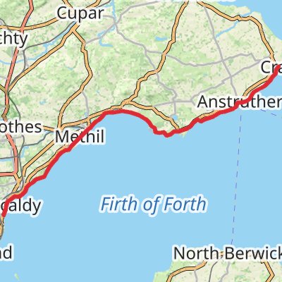 Best of Fife Coastal Path 5-Day Gentle Tour (Hillwalk Tours) mobile static map