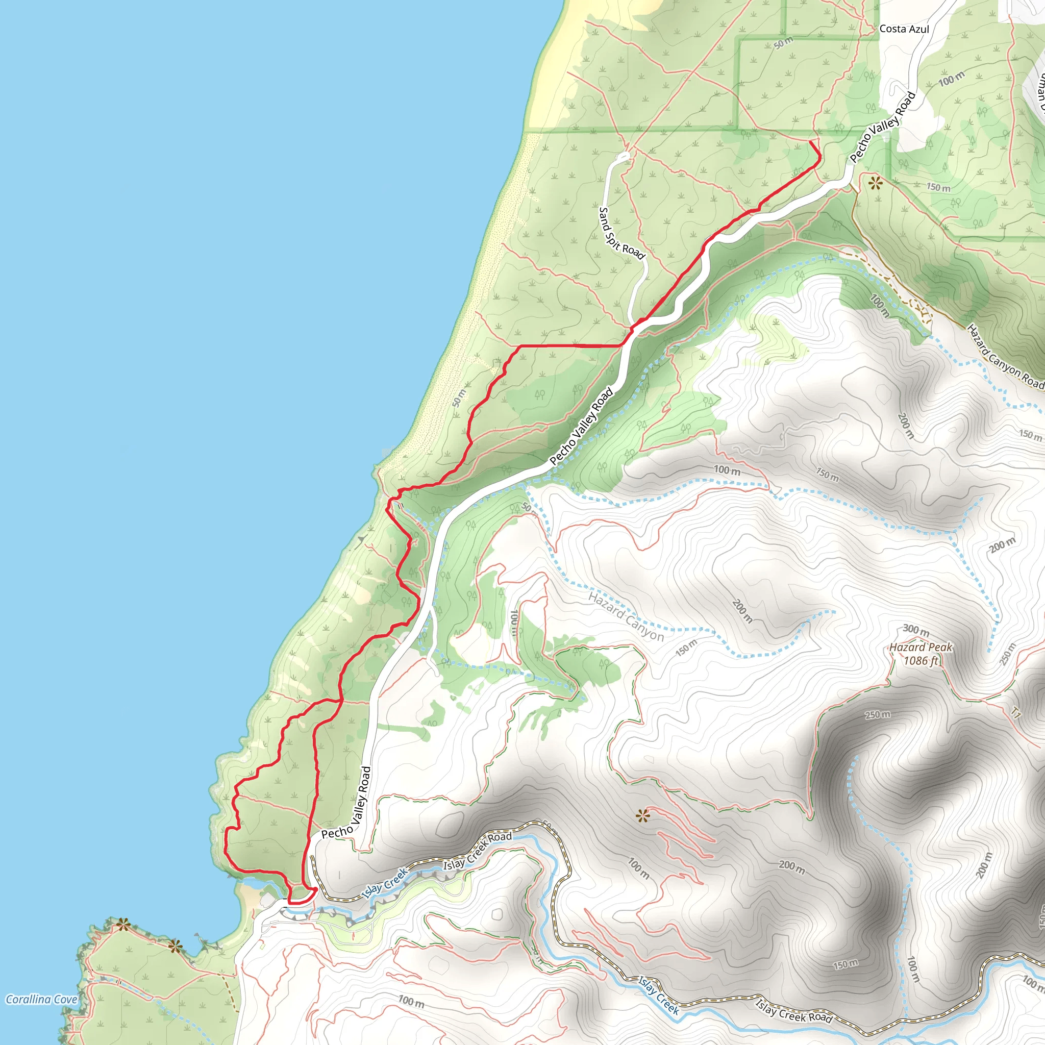 South Dune Trail and West Cable Trail mobile static map