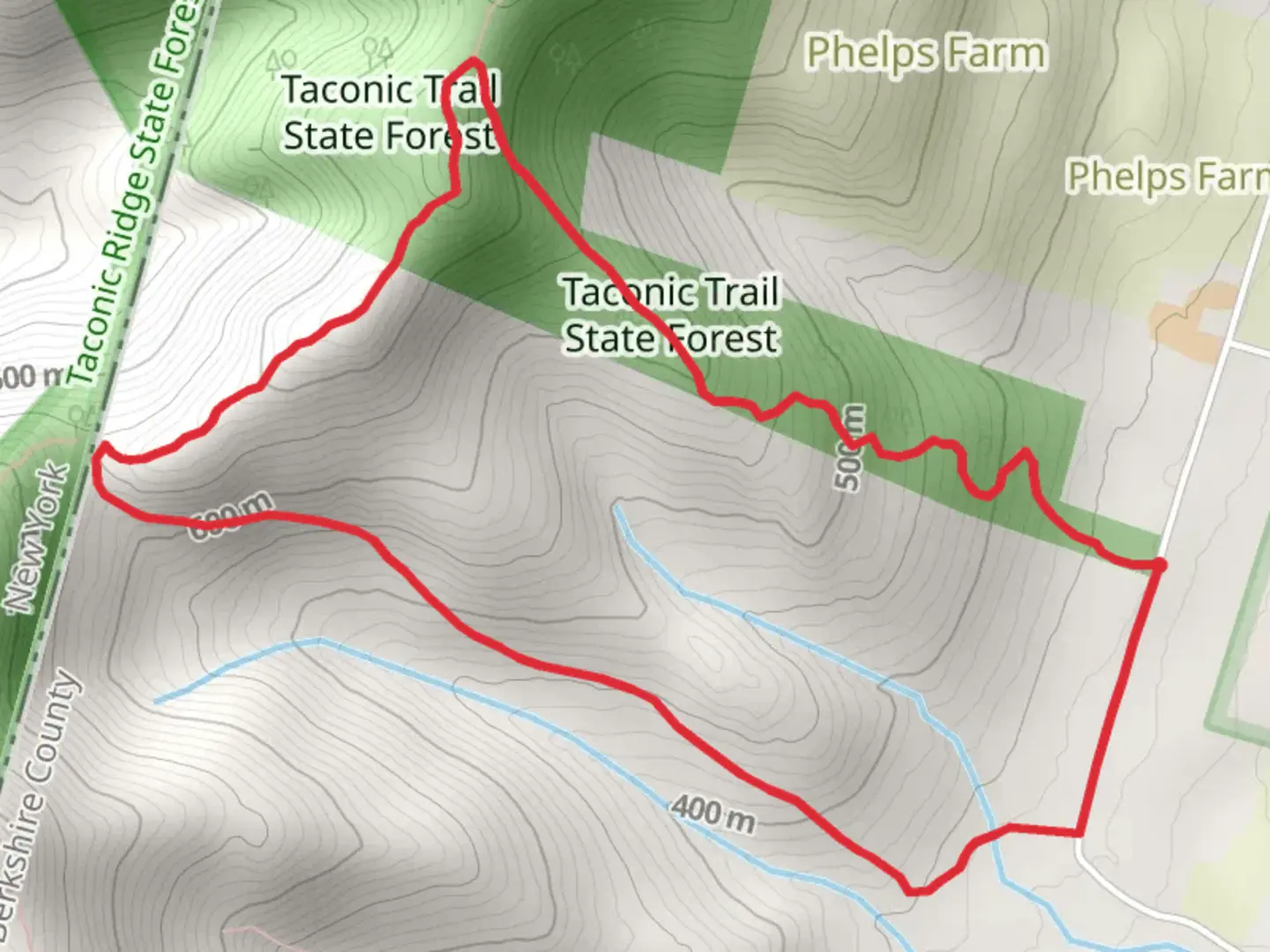 An image depicting the trail Taconic State Forest Loop Trail and its surrounding area.