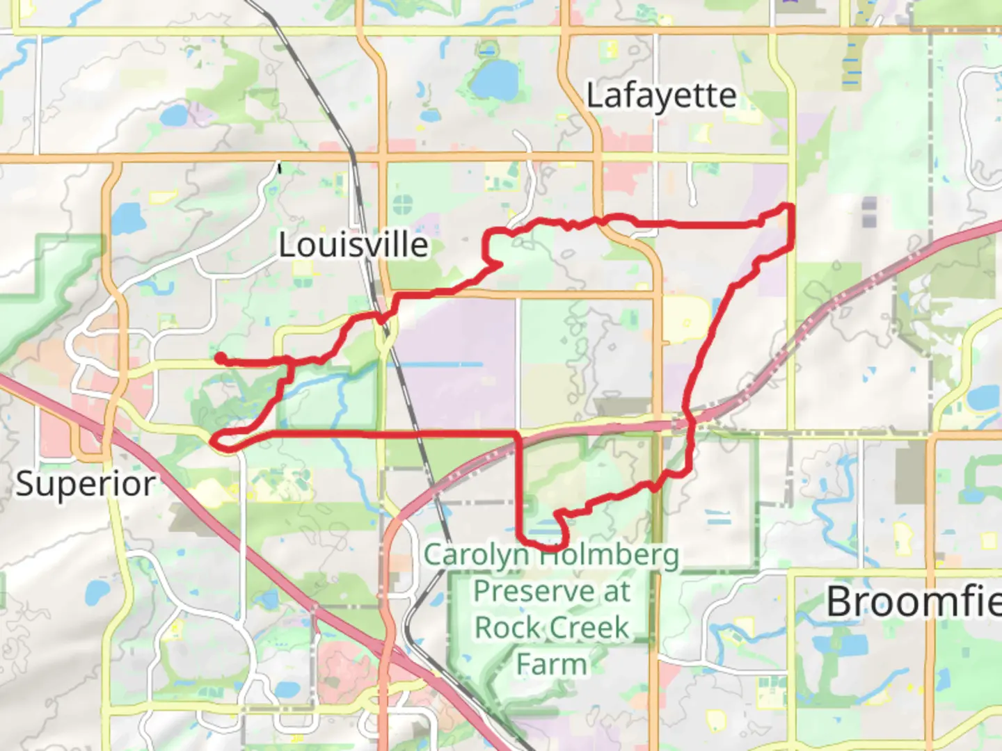 An image depicting the trail Coal Creek, Stearns Lake and Rock Creek Loop Trail and its surrounding area.
