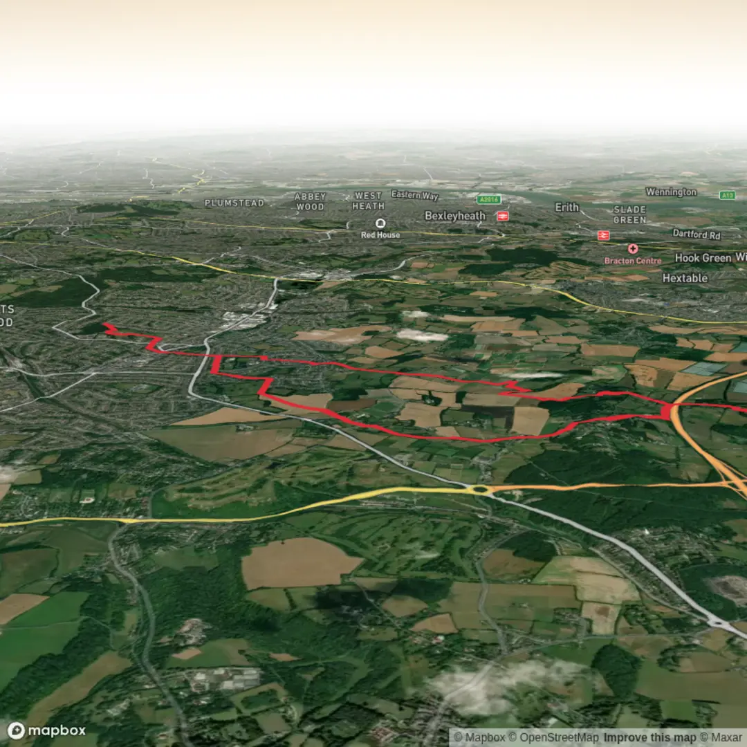 An image depicting the trail Lullingstone Hike and its surrounding area.