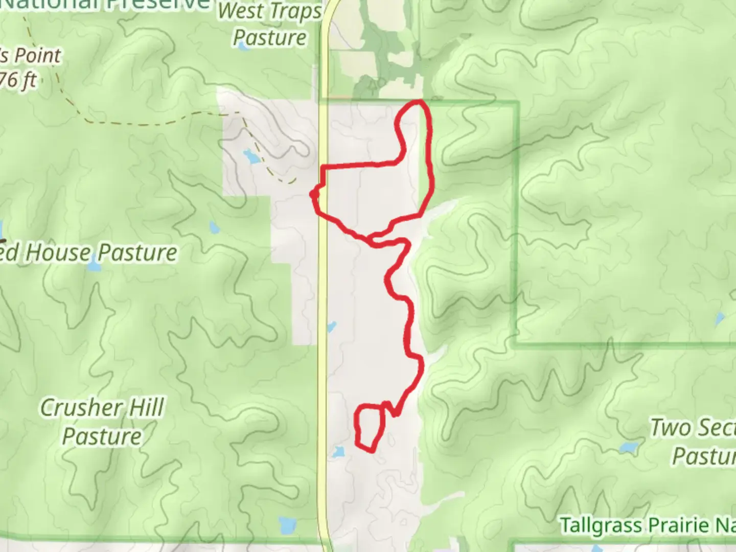 An image depicting the trail Fox Creek Loop Trail - Long and its surrounding area.