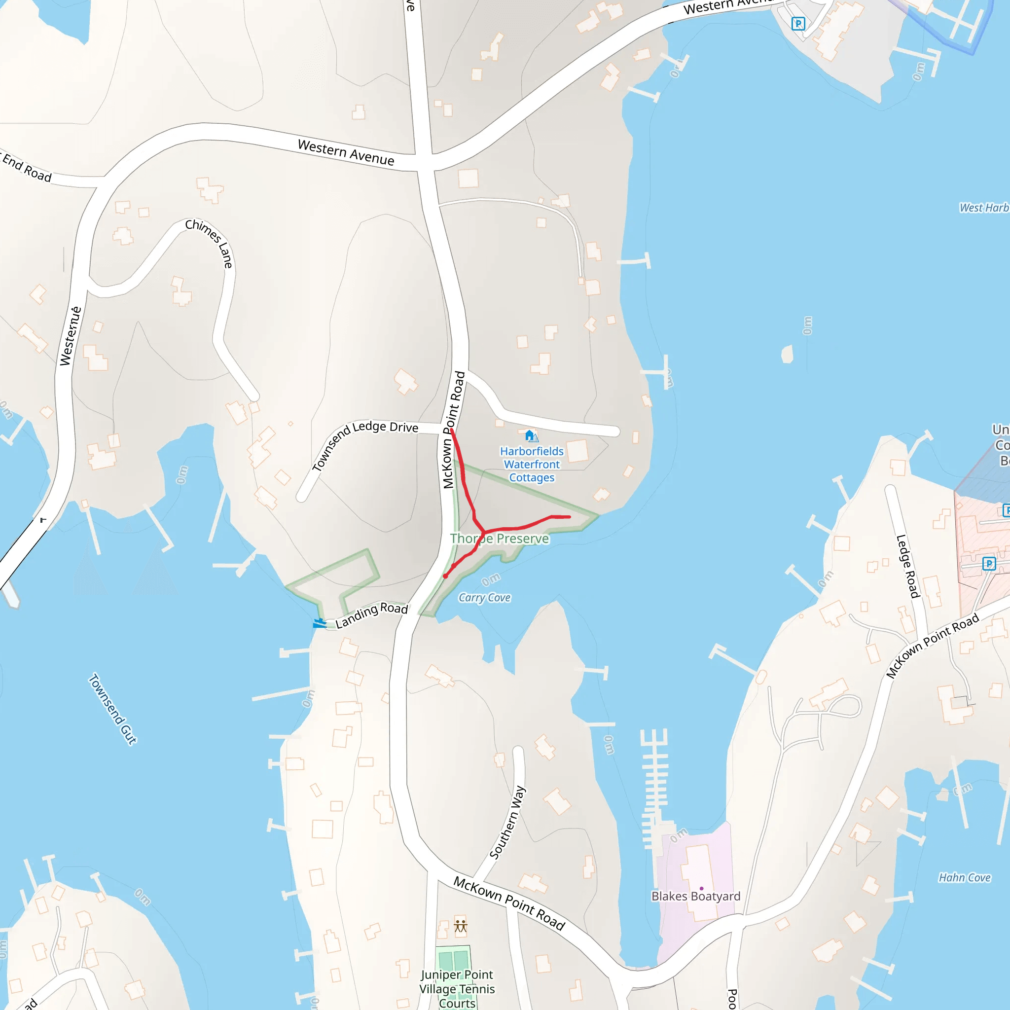 West Boothway Harbor mobile static map