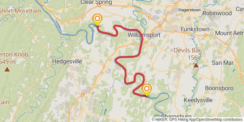 American Discovery Trail - East stage 11 Map