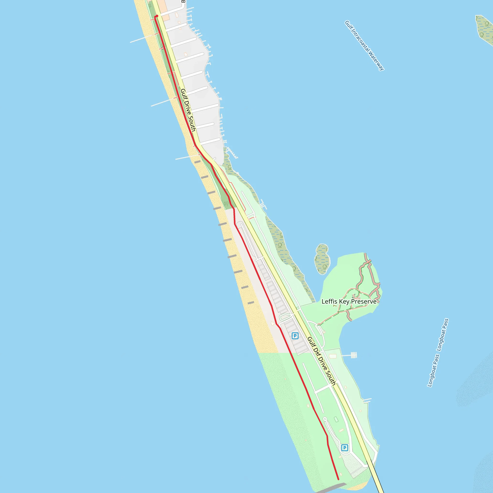 Coquina Gulfside Park mobile static map