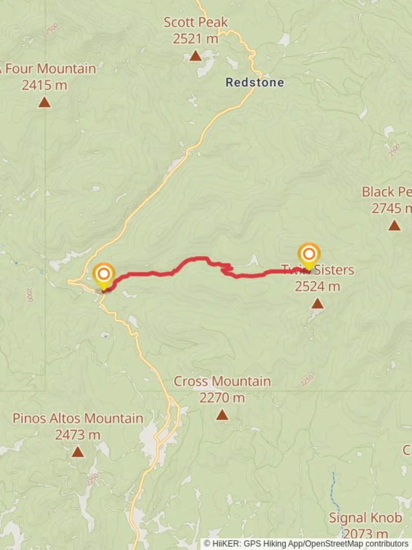 An image depicting the trail Little Cherry and its surrounding area.