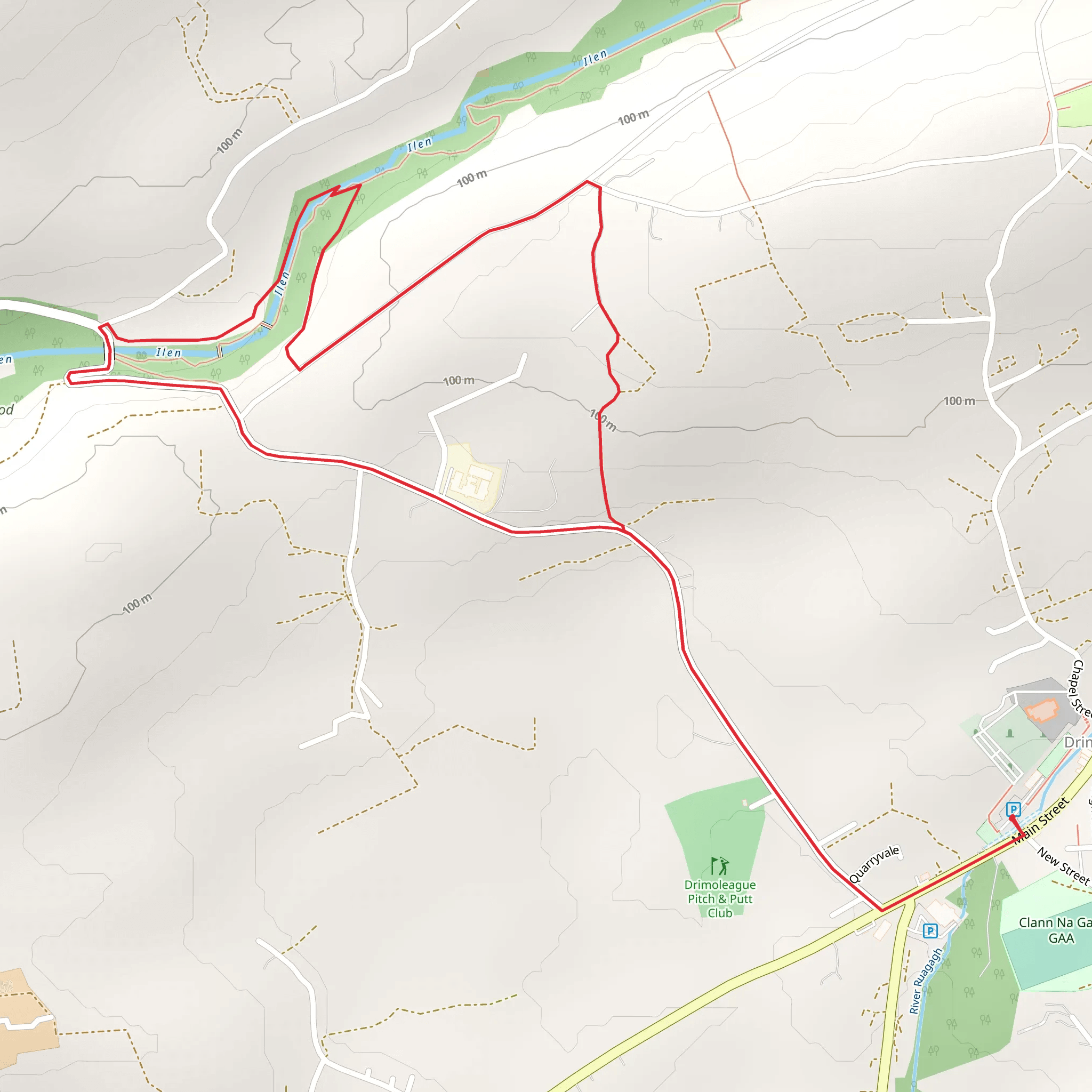 Sheeps Head - Moyny Bridge Walk - Drimoleague mobile static map