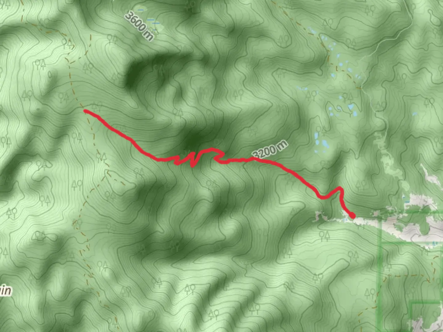An image depicting the trail Brewery Creek Trail and its surrounding area.