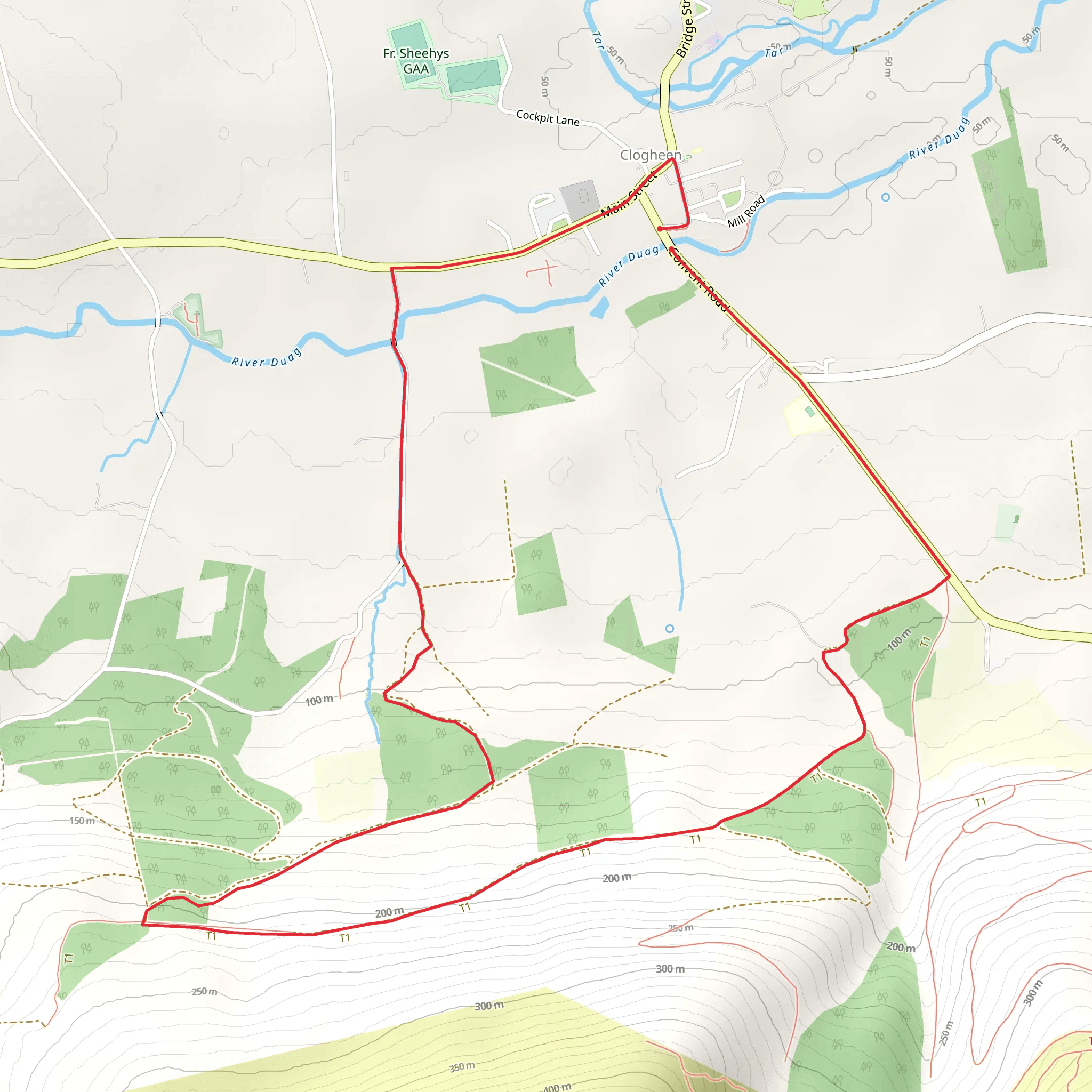 Clogheen Loop mobile static map