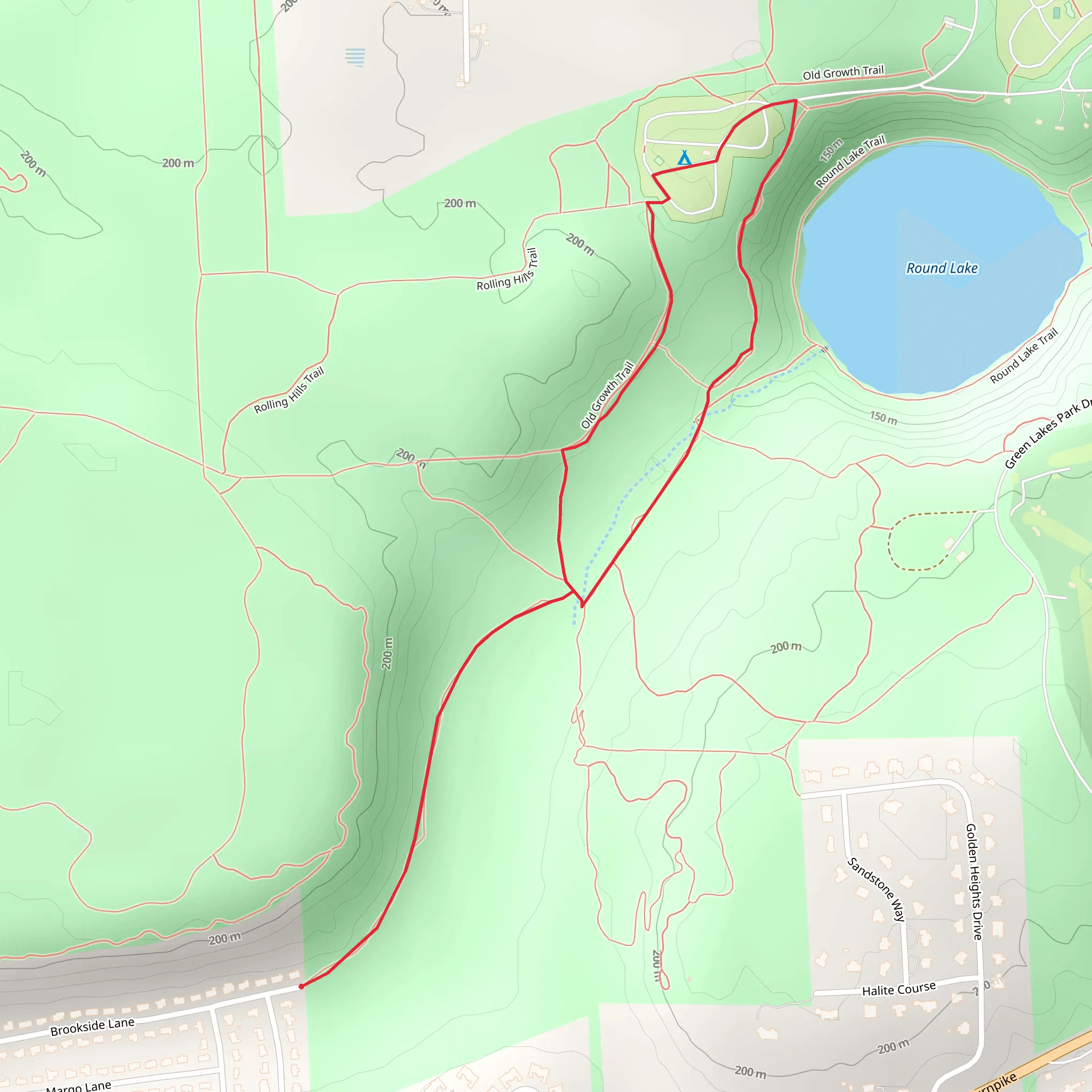 Rolling Hills Trail Loop mobile static map