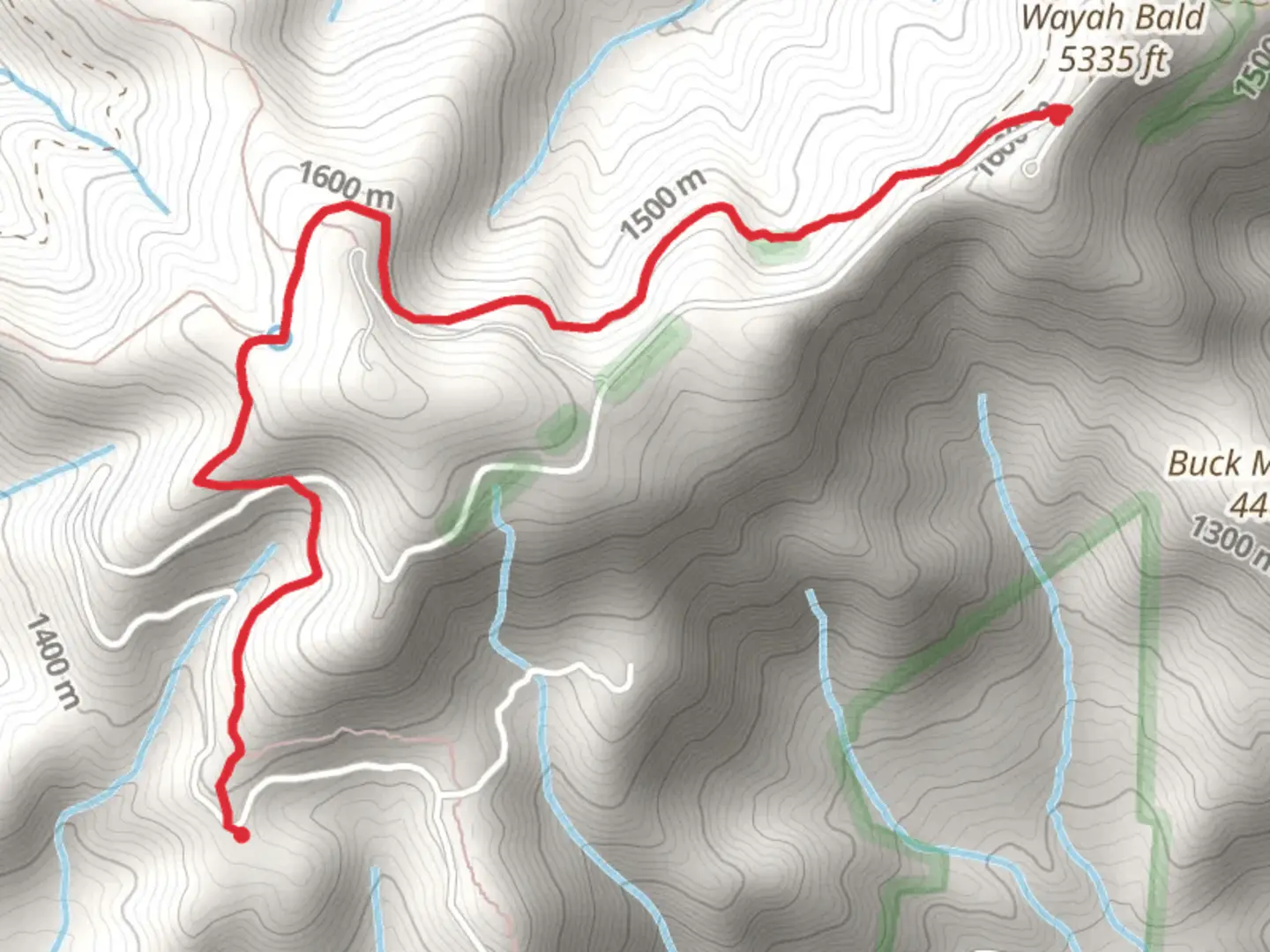 An image depicting the trail Appalachian Trail and Wilson Luck Trail and its surrounding area.