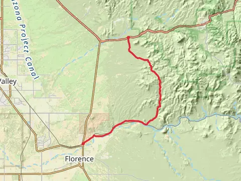 North Pinal Parkway to North Mineral Mountain Road