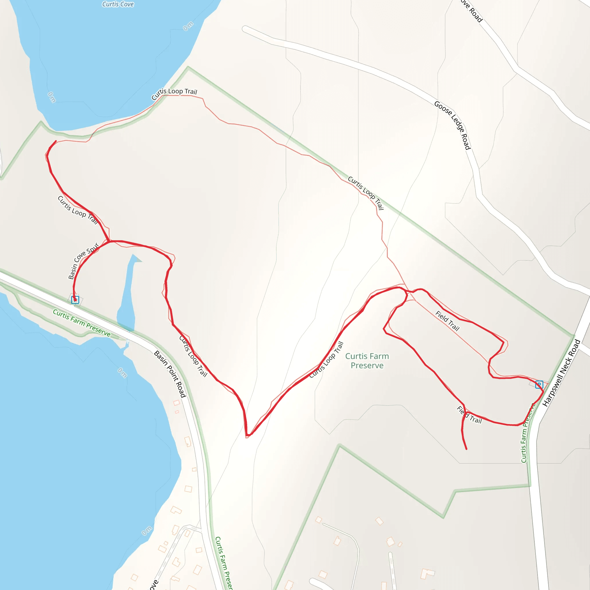 Curtis Cove - Harpswell Neck Road Loop mobile static map