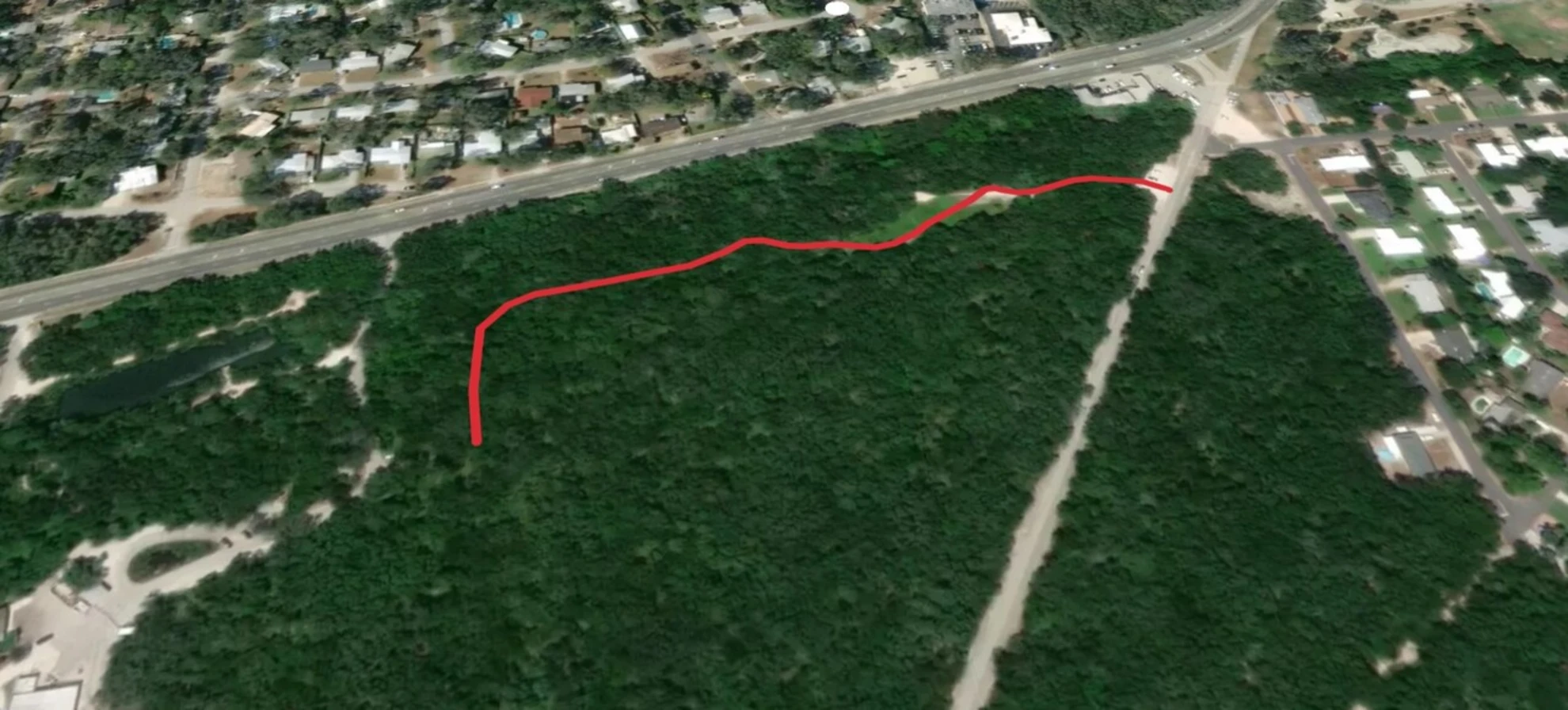 An image depicting the trail Anastasia Boulevard East Walk and its surrounding area.