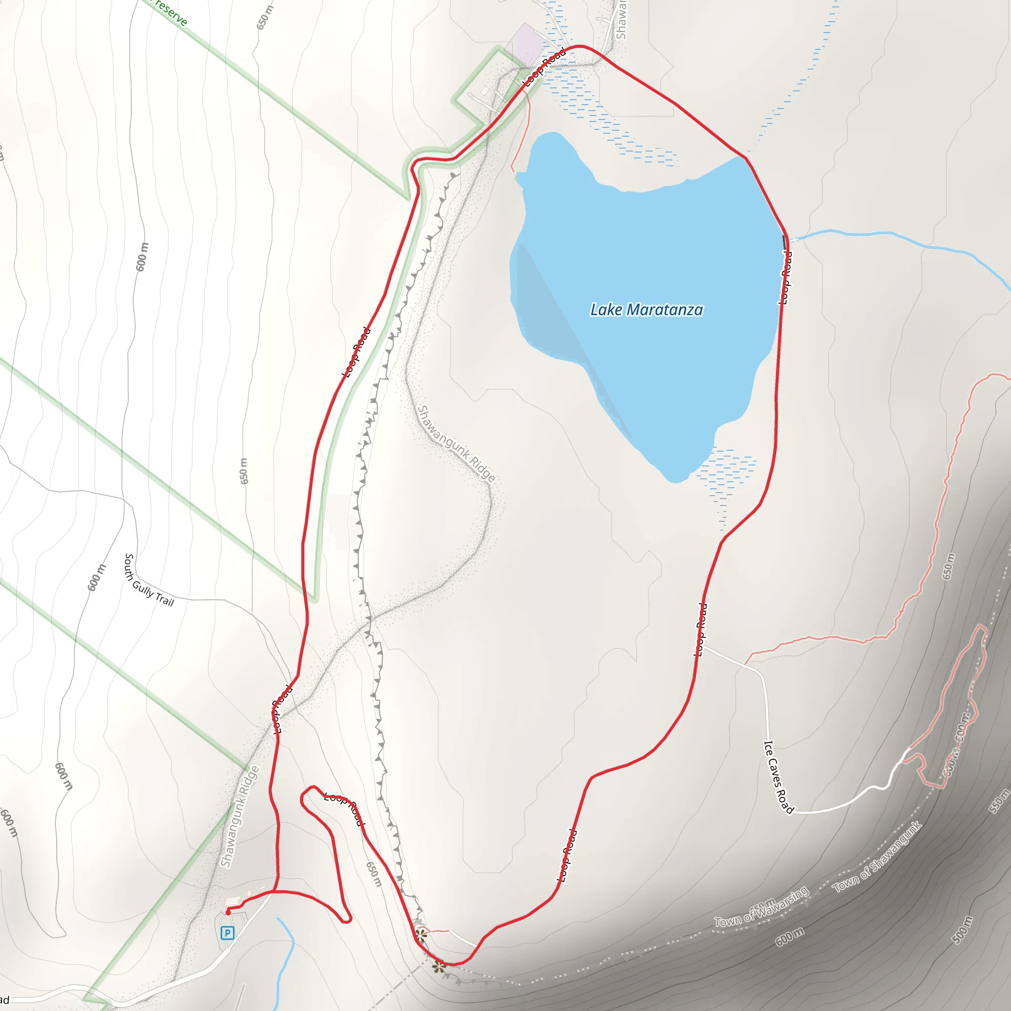 Lake Maratanza Loop mobile static map
