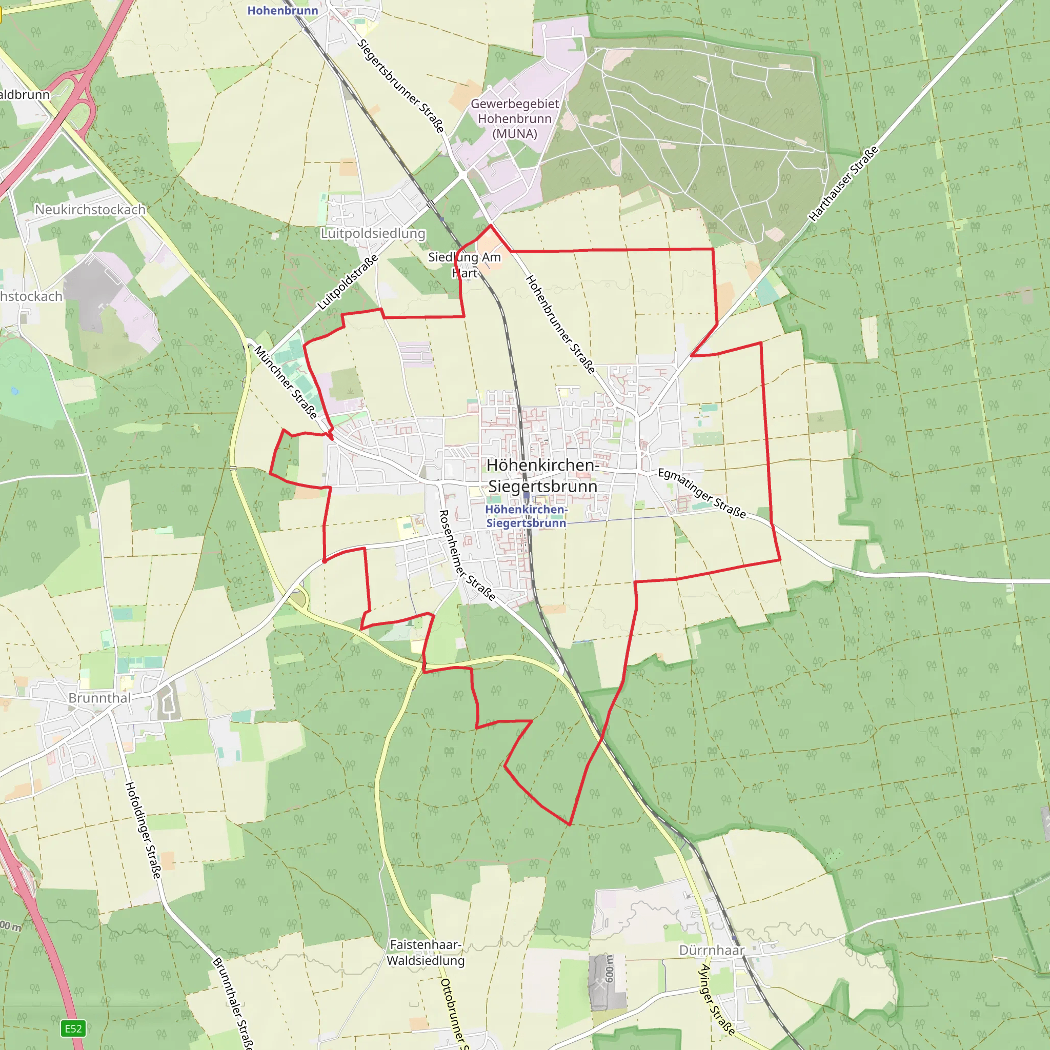 Gde Hoehenkirchen Loop mobile static map
