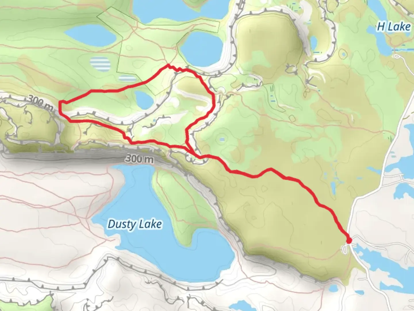 An image depicting the trail Highmans Bluff and its surrounding area.