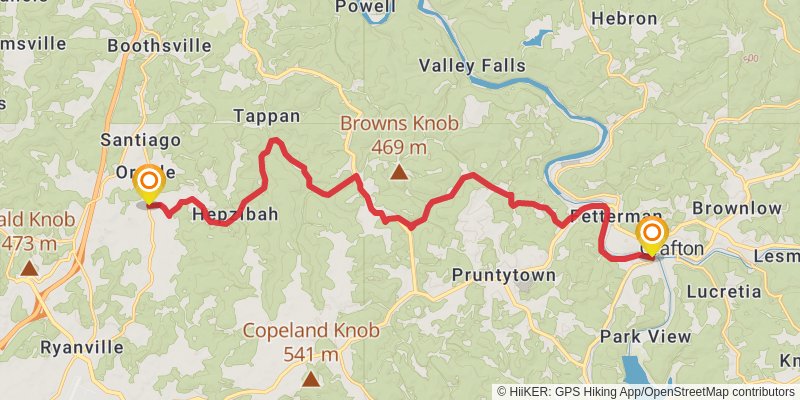 American Discovery Trail North Route stage 39 Map