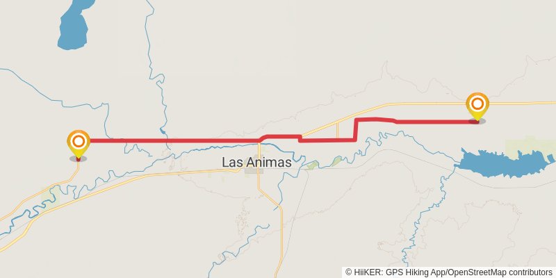 American Discovery Trail - South stage 70 Map