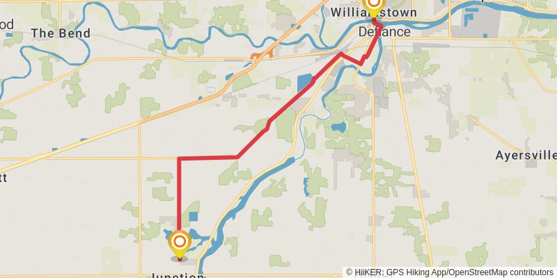 North Country Trail - Ohio stage 7 Map