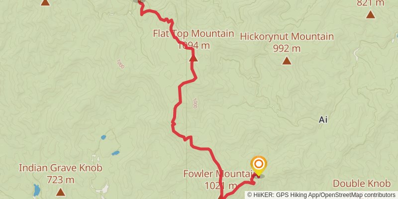 Benton Mackaye Trail stage 8 Map
