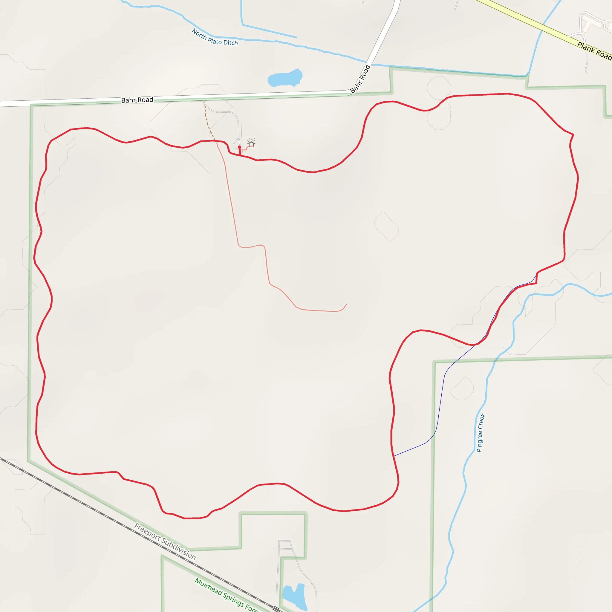 Pingree Creek Loop mobile static map