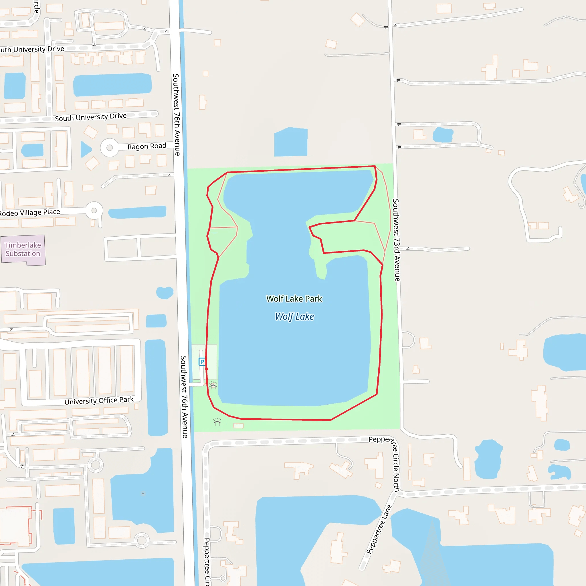 Wolf Lake Loop mobile static map