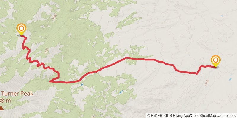 American Discovery Trail North Route stage 292 Map