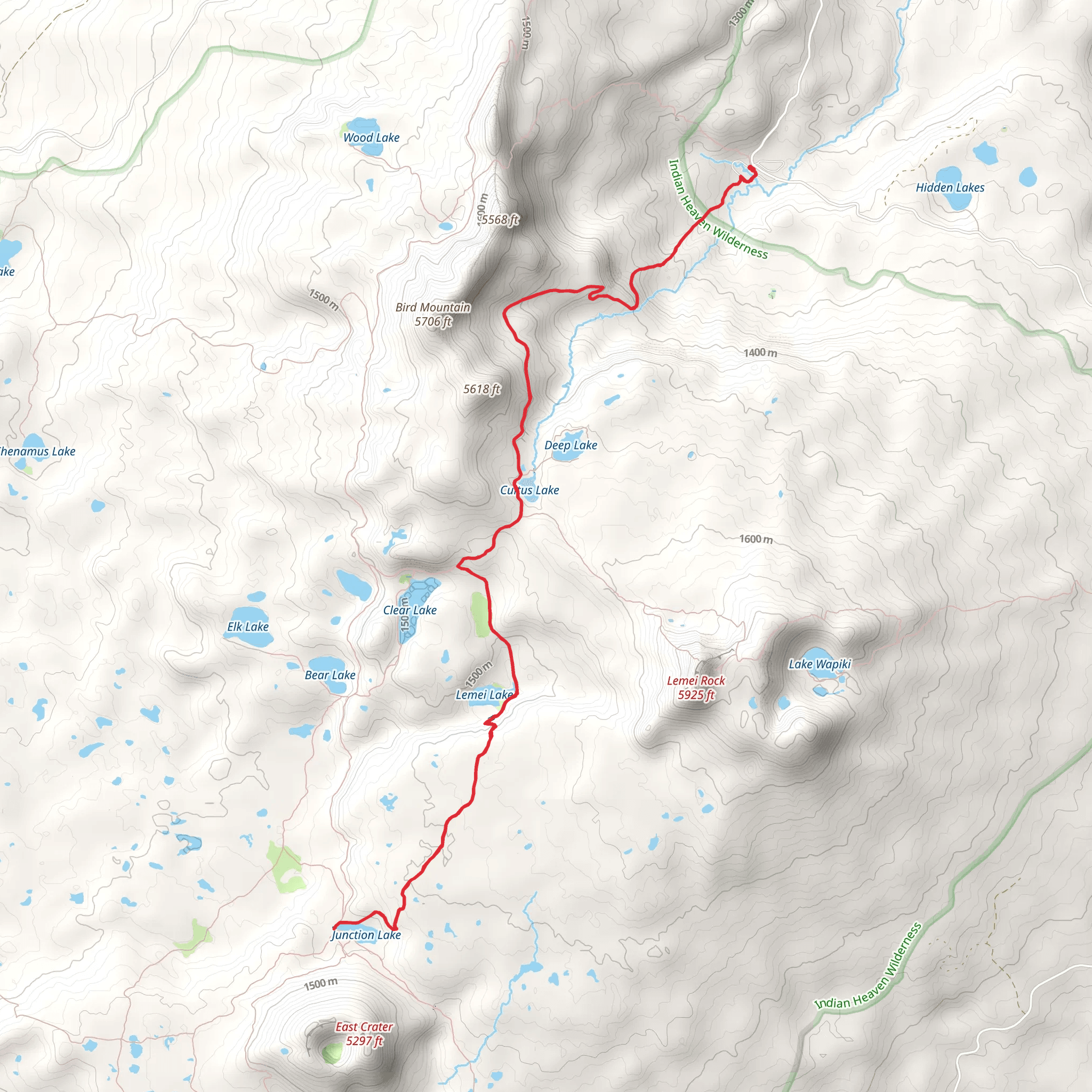 Lemei Lake Trail mobile static map